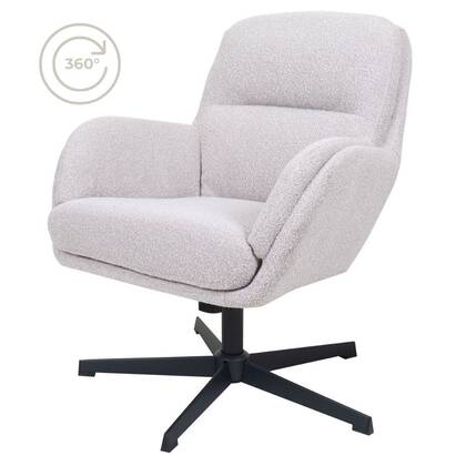 Home67 - Fauteuil Louise Natural Wit