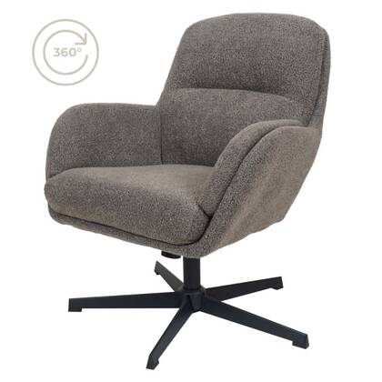 Home67 - Fauteuil Louise Brown Bruin