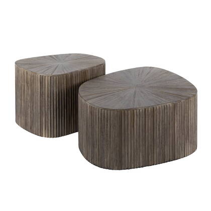 Giga Meubel - Salontafel - Vierhoekig - Set Van 2 - Maya XL Bruin