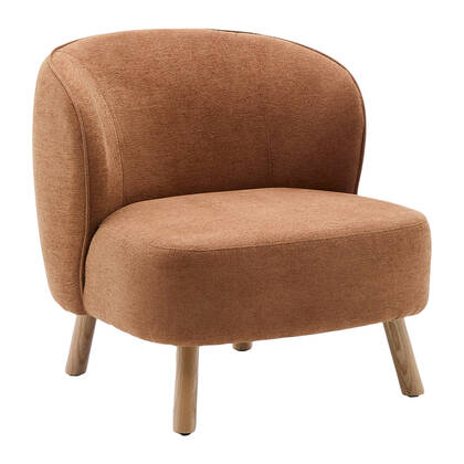 Kave Home Ulit Fauteuil - Chenille - Terracotta  