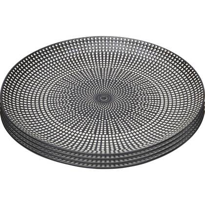 Kare Design Gwayi borden 26cm 4st Zwart