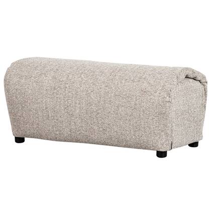 WOOOD Baggy Hocker- Geweven Stof - Naturel Melange - 46x91x50 Bruin