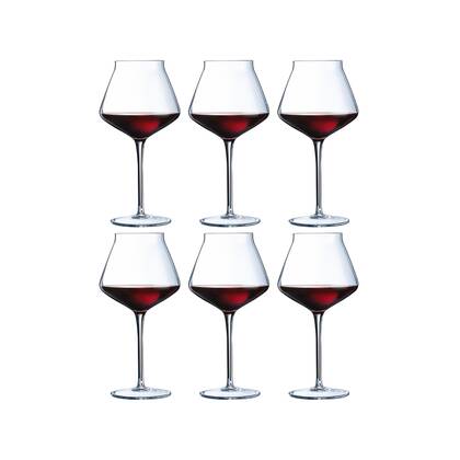 Chef & Sommelier Rode Wijnglazen Reveal Up - 550 ml - 6 stuks Transparant