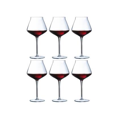 Chef & Sommelier Rode Wijnglazen Reveal Up - 450 ml - 6 stuks Transparant