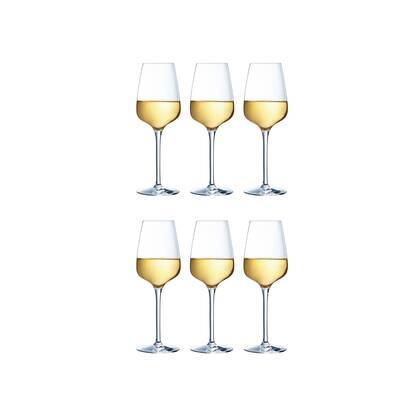 Chef & Sommelier Witte Wijnglazen Sublym - 250 ml - 6 stuks Transparant