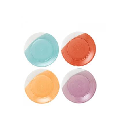 Royal Doulton Ontbijtborden 1815 Bright Colours 23 cm - 4 Stuks Multicolor