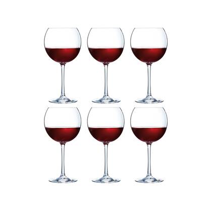 Chef & Sommelier Rode Wijnglazen Cabernet Ballon - 580 ml - 6 stuks Transparant