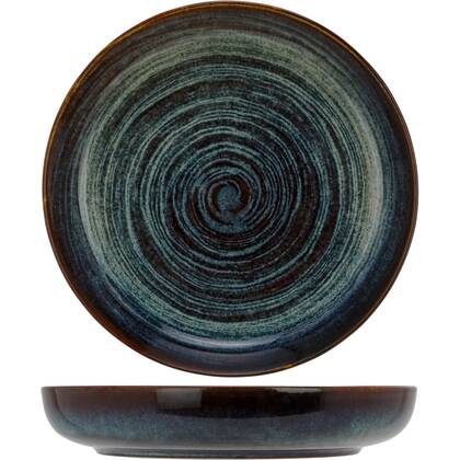 Cosy & Trendy Diep Bord Atlantis Circle ø 24 cm Blauw