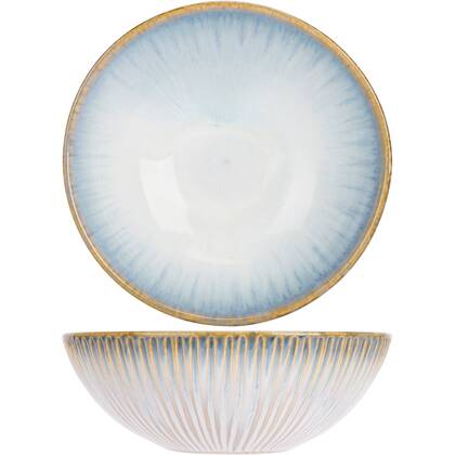 Cosy & Trendy Soepkom Listra ø 16 cm Blauw, Wit