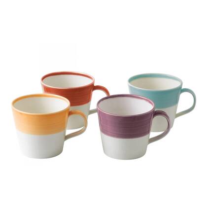 Royal Doulton Mokken 1815 Bright Colours 400 ml - 4 Stuks
