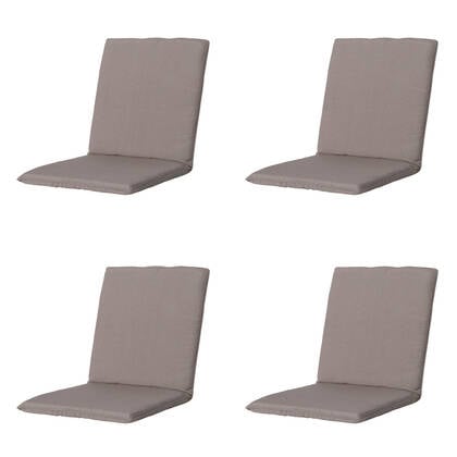 Madison - Stapelstoelkussen Panama - Ca. 97x49 cm - Set van 4 Taupe