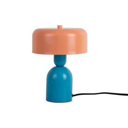 Leitmotiv  Tafellamp Double Funky - Aqua blue & peach orange