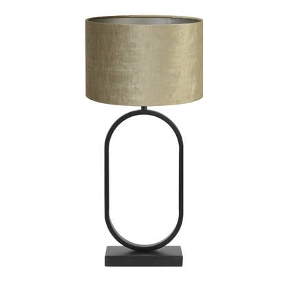 Light & Living Tafellamp Jamiri|Gemstone - Zwart|Brons - Ø30x67cm