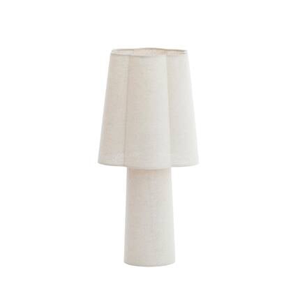 Light & Living Tafellamp Musaby - Linnen - Ø25cm Wit