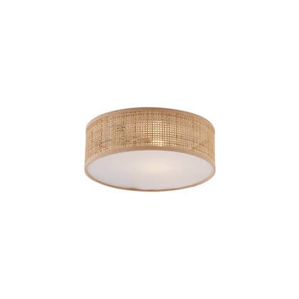 QAZQA Oosterse plafondlamp rotan 30cm - Trammy