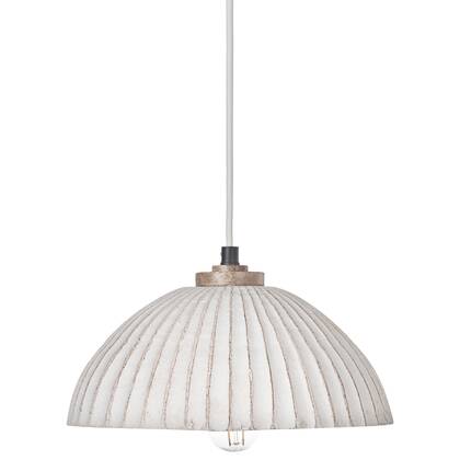 Beliani - COTTICA - Hanglamp - Gebroken - Papier-maché Wit