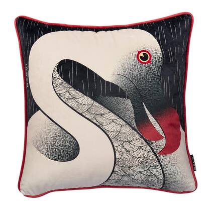 MOOOI MO Dodo Pavone Sierkussen - 50x50 | 20x20 Inch cm - Zwart