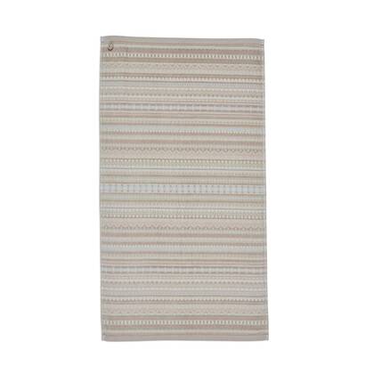 Pip Studio Geometric Print - Douchehanddoek - Zand - 55x100 cm
