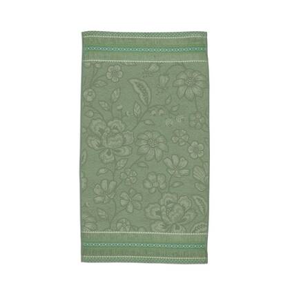 Pip Studio Jasmin Jacquard - Douchehanddoek - Groen - 55x100 cm