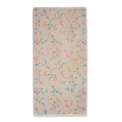 Pip Studio Les Fleurs - Douchelaken - 70x140 - Khaki