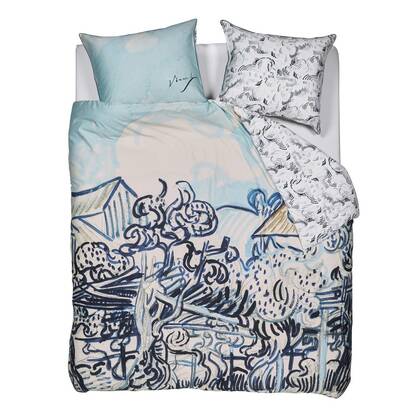 Beddinghouse x Van Gogh Museum Vieux Vignoble dekbedovertrek Blauw