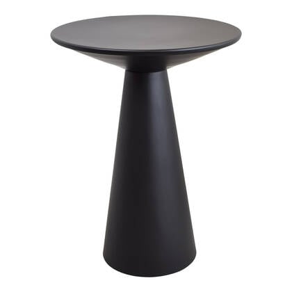 LOFT42 Bijzettafel Ferry trompetvoet - Metaal - Zwart - 60x44