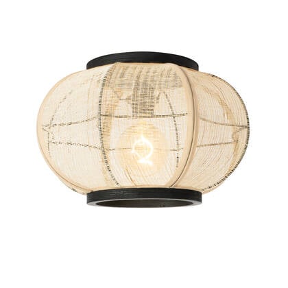 QAZQA Oosterse plafondlamp bruin - Rob Wit