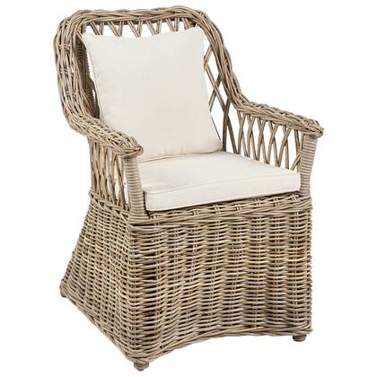 Beliani - MAROS II - Tuinstoel - Naturel - Rotan Beige