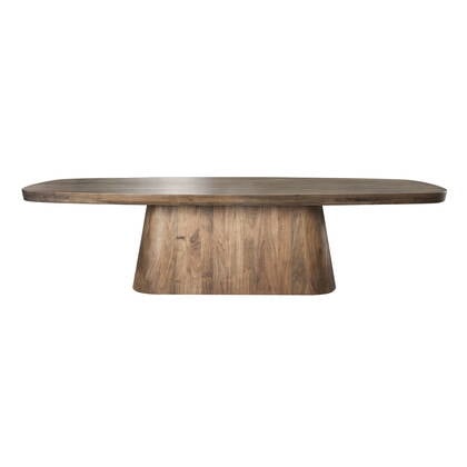 Giga Meubel - Eettafel - Deens Ovaal - 300cm - Acaciahout - Arcadia Bruin