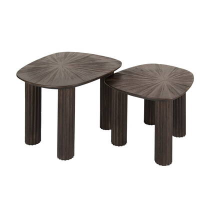 Giga Meubel - Salontafel - Vierhoekig - Set Van 2 - Teakhout - Maya Bruin