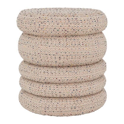 Urban Nature Culture Poef Cinco - Multi Beige