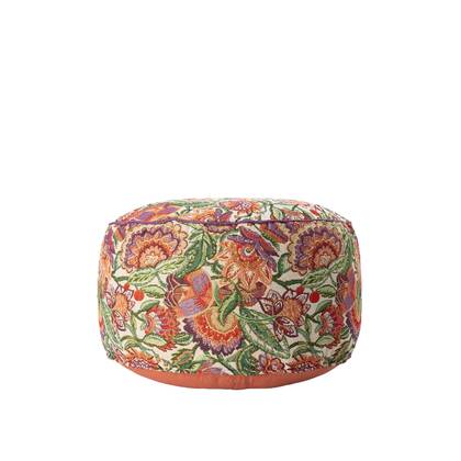 Sissy-Boy Multicolour jacquard poef met bloemen