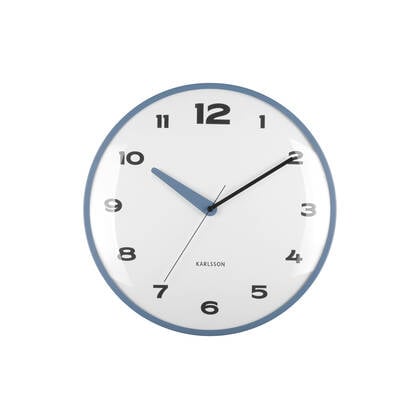 Karlsson - Wall Clock Brisk Dome Blauw