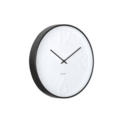 Karlsson - Wall Clock Ayuno Zwart
