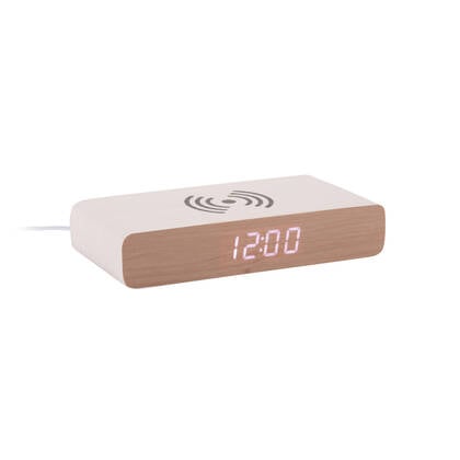 Karlsson - Alarm Clock Retro Flat LED Wit