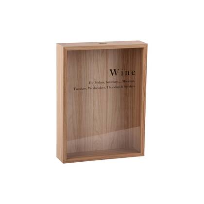 Present Time Wanddecoratie Momentum Box - Licht hout - 8x30x40cm