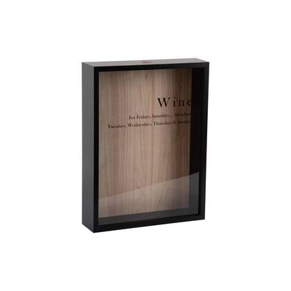 Present Time Wanddecoratie Momentum Box - Zwart - 8x30x40cm