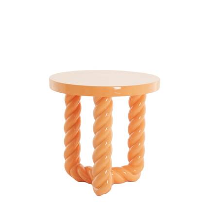 Light & Living Bijzettafel Vallejo - Licht - Ø46cm Oranje