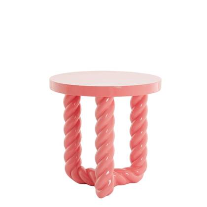 Light & Living Bijzettafel Vallejo - Licht - Ø46cm Roze