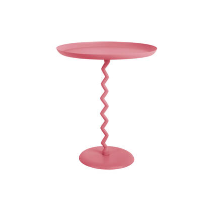 Leitmotiv - Side Table Zig Zag Large Roze