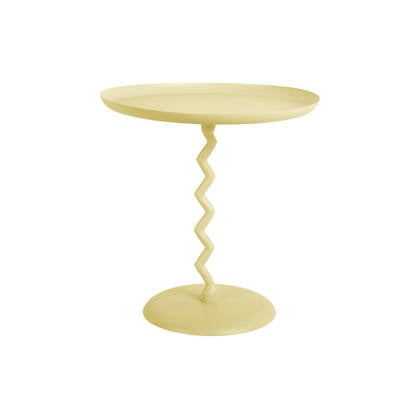 Leitmotiv - Side Table Zig Zag Medium Geel