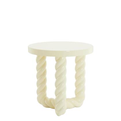 Light & Living Bijzettafel Vallejo - Crème - Ø46cm