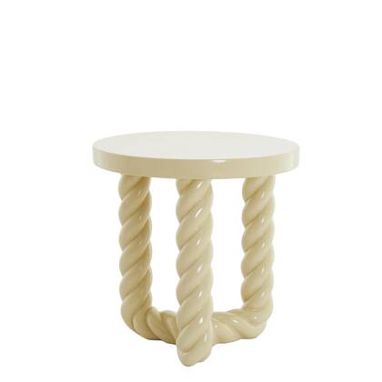 Light & Living Bijzettafel Vallejo - Zand - Ø46cm Bruin