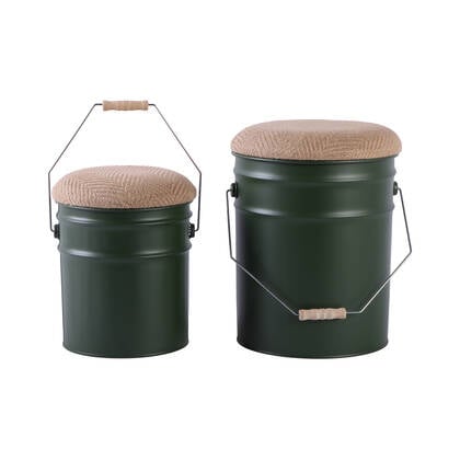 Leitmotiv - Stool Set Buckets Groen