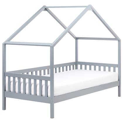 Beliani - CHARRIN - Kinderbed - Grijs - 90 x 200 cm - Grenenhout