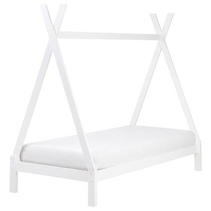 Beliani - DEVAY - Kinderbed - Wit - 90 x 200 cm - Grenenhout