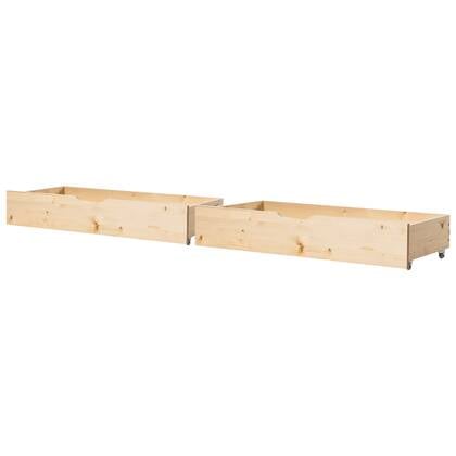 Beliani - CRONAT - Opberglades voor bed - Lichtbruin - Grenenhout