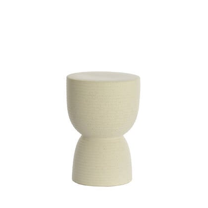 Light & Living Light&living Kruk Ø28,5x42 cm FINCA keramiek mat crème Beige