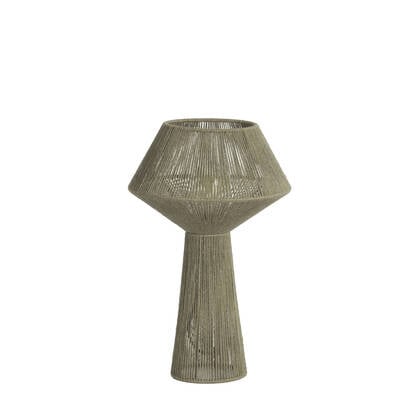 Light & Living Light&living Tafellamp Ø30x47 cm FUGIA jute licht Groen