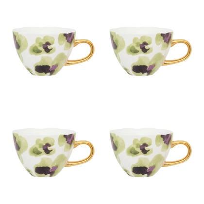 Urban Nature Culture Good Morning Cappuccino / Theekop - Violet - 4 st.